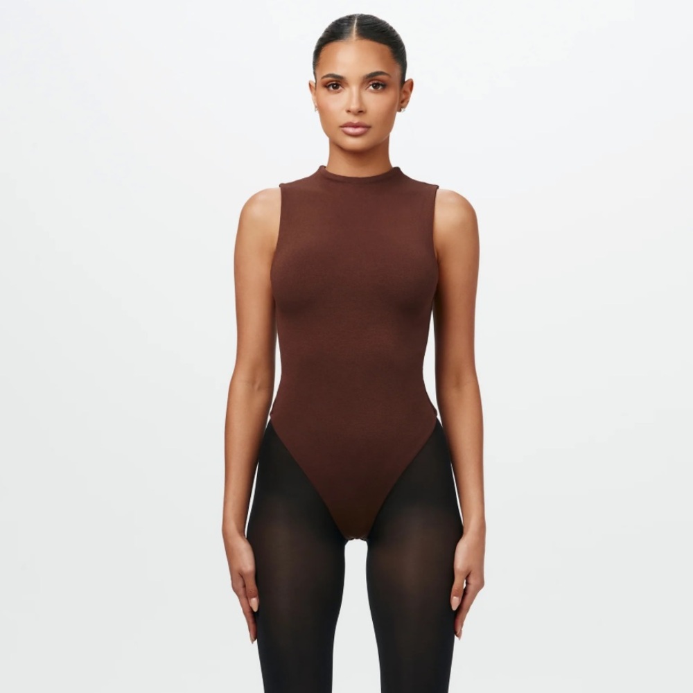 Naked Wardrobe Brown bodysuit